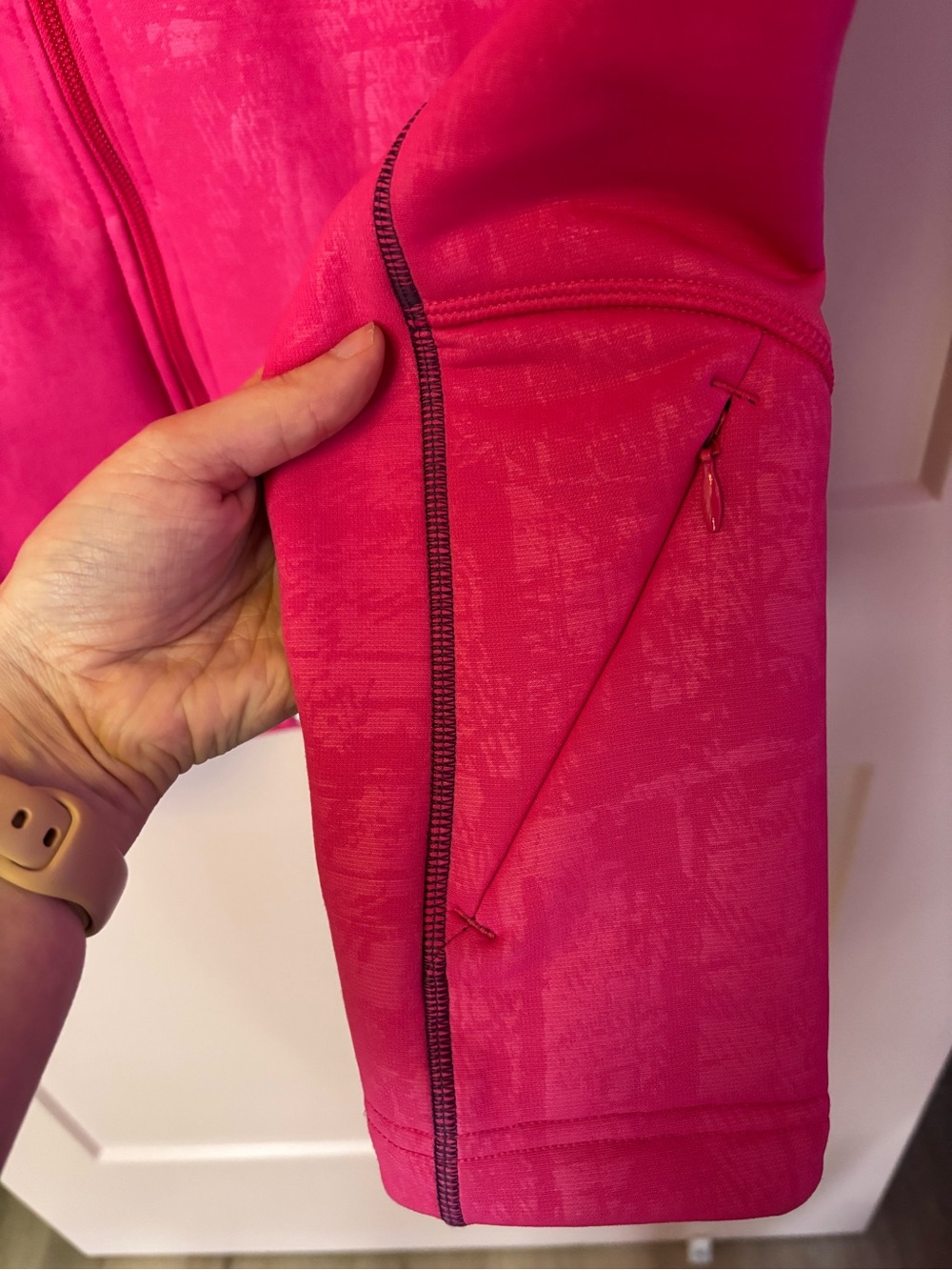 Under Armour Hot Pink Full Zip Activewear Jacket Y2K Medium - Picture 4 of 10